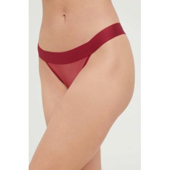 Dkny tanga culoarea bordo ieftini