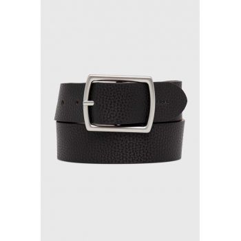 Levi's curea de piele culoarea negru