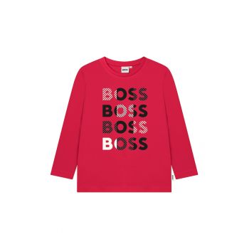 Bluza de bumbac cu imprimeu logo