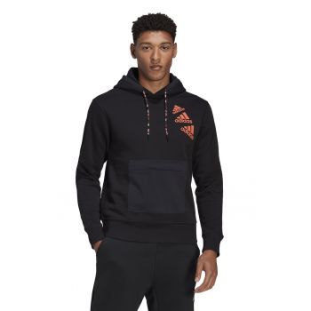 Hanorac unisex din amestec de bumbac cu imprimeu logo