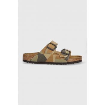 Birkenstock papuci ARIZONA SFB barbati, culoarea verde, 1024651