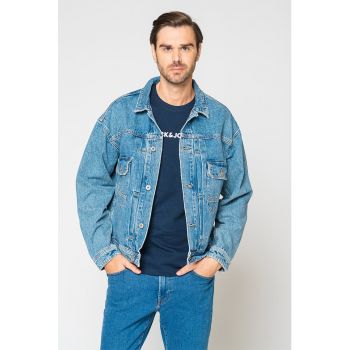 Jacheta din denim cu maneci cazute Kevin de firma originala