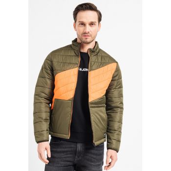 Jack & Jones - Jacheta matlasata cu segmente contrastante Clear
