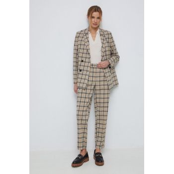 Medicine pantaloni femei, fason chinos, medium waist