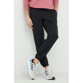 adidas pantaloni de trening bărbați, culoarea negru, uni IC9770 ieftini
