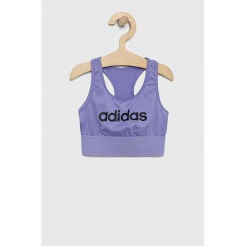 Adidas sutien sport fete culoarea violet