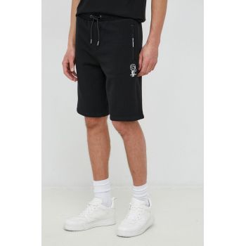 Karl Lagerfeld pantaloni scurti barbati, culoarea negru