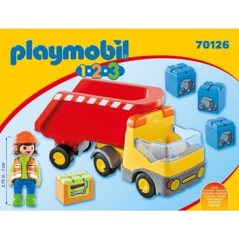 Set de Constructie Playmobil 1.2.3 Basculanta Rosie