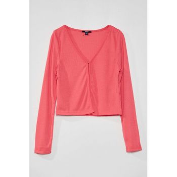 Cardigan cu decolteu in V