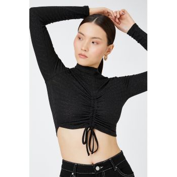 Bluza cu snururi frontale