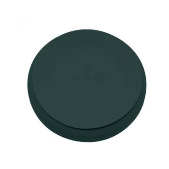 Farfurie din silicon PetiteMars fara BPA cu ventuza TakeMatch 6 luni+ verde inchis