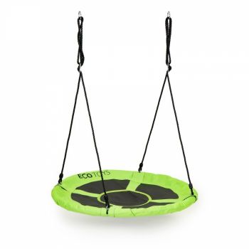 Leagan pentru copii Ecotoys rotund tip cuib de barza suspendat 110 cm MIR6001 verde de firma original