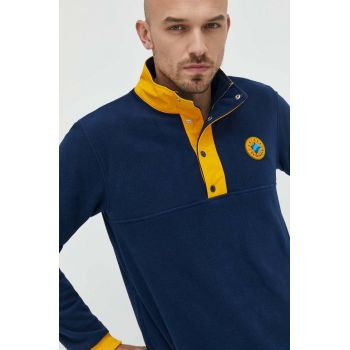 Adidas Originals bluza barbati, culoarea albastru marin, modelator