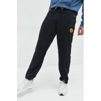 Adidas Originals pantaloni de trening barbati, culoarea negru, cu imprimeu