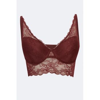 Sutien de dantela cu decolteu adanc