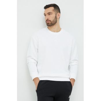 Adidas bluza barbati, culoarea alb, neted de firma original