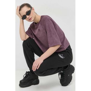 Adidas Originals pantaloni de trening femei, culoarea negru, neted ieftin