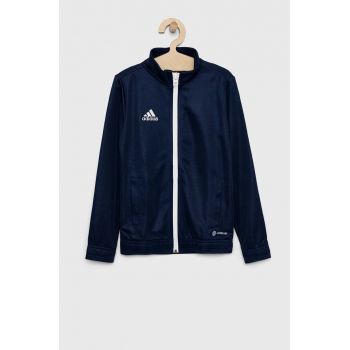 Adidas Performance bluza copii ENT22 TK JKTY culoarea albastru marin, neted