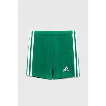 Adidas Performance pantaloni scurti copii SQUAD 21 culoarea verde, talie reglabila