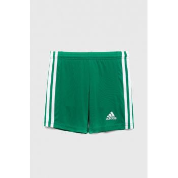 Adidas Performance pantaloni scurti copii SQUAD 21 culoarea verde, talie reglabila