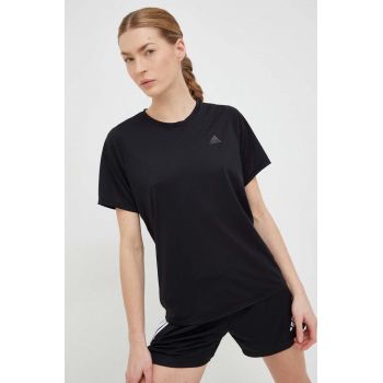 Adidas Performance tricou de alergare Run Icons culoarea negru