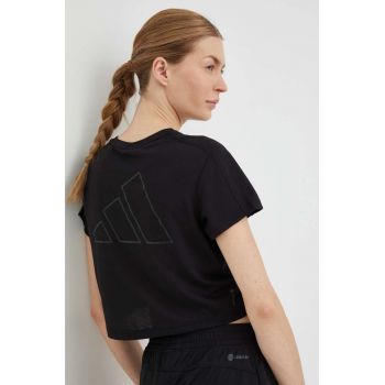 Adidas Performance tricou de antrenament Training Essentials culoarea negru