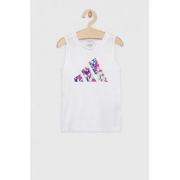 Adidas top copii G TR-ES TK culoarea alb