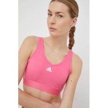 Adidas top femei, culoarea roz