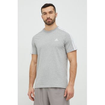 adidas tricou din bumbac culoarea gri, uni IC9337 ieftin