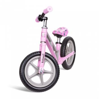 Bicicleta fara pedale Kidwell cu cadru din magneziu Comet Pink Gray de firma originala