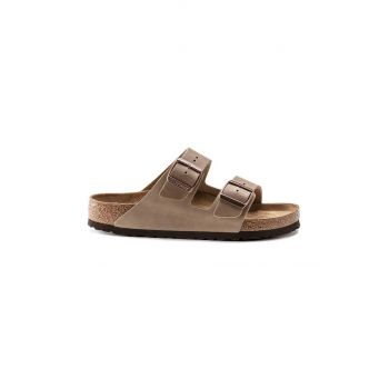 Birkenstock Șlapi de piele Arizona bărbați, culoarea bej