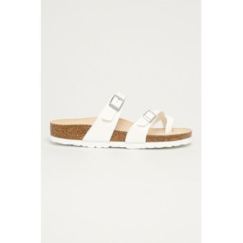 Birkenstock papuci Mayari femei, culoarea alb, 71053