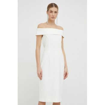 Ivy Oak rochie culoarea alb, mini, mulata