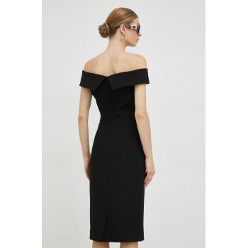 Ivy Oak rochie culoarea negru, mini, mulata