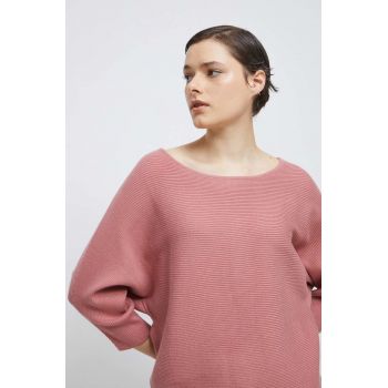 Medicine pulover femei, culoarea roz, light ieftin