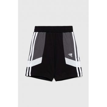 Adidas pantaloni scurti copii U 3S CB SHORT culoarea negru