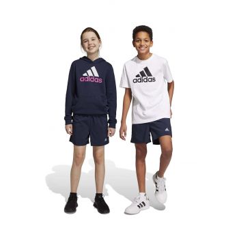 Adidas pantaloni scurti copii U PL culoarea albastru marin, talie reglabila