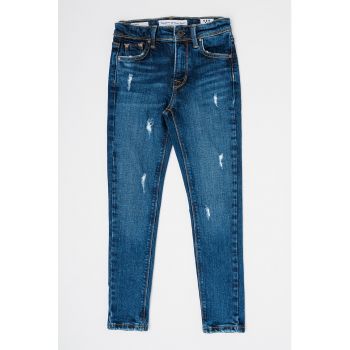 Blugi skinny cu detalii deteriorate Pixlette