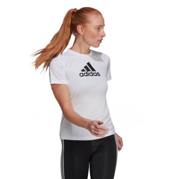 Tricou regular fit cu imprimeu logo pentru fitness