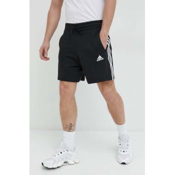 adidas pantaloni scurți din bumbac bărbați, culoarea negru IC9435 ieftini