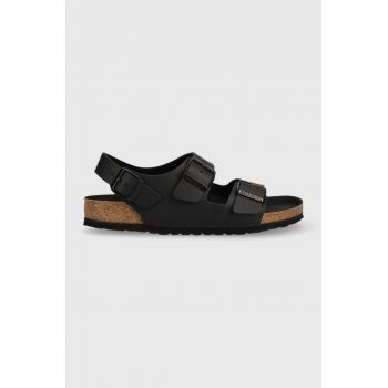 Birkenstock sandale Milano bărbați, culoarea negru, 1024997 1024997-Black