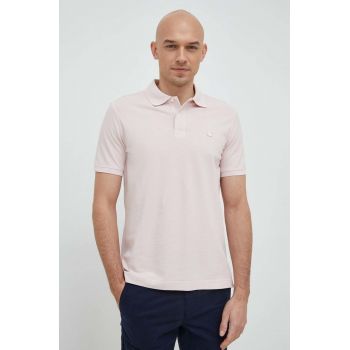 United Colors of Benetton polo de bumbac culoarea roz, neted