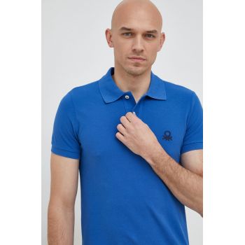 United Colors of Benetton tricou polo barbati, cu imprimeu