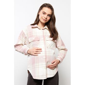 Jacheta-camasa cu buzunare pe piept pentru gravide