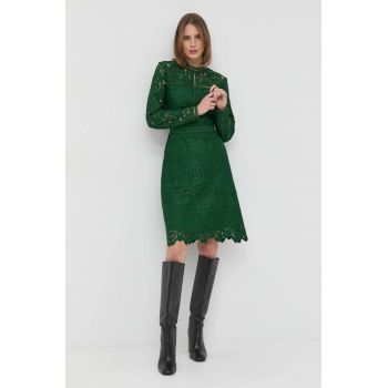 Ivy Oak rochie culoarea verde, mini, drept
