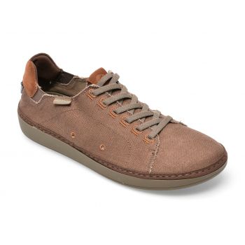 Pantofi CLARKS maro, HIGLEY LACE 0912, din material textil
