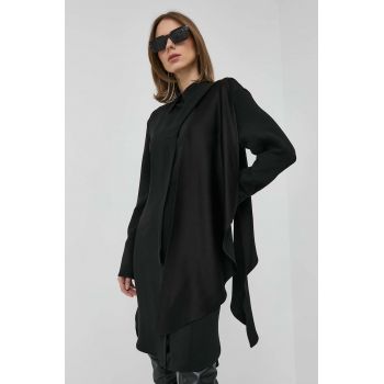 Victoria Beckham rochie culoarea negru, mini, drept