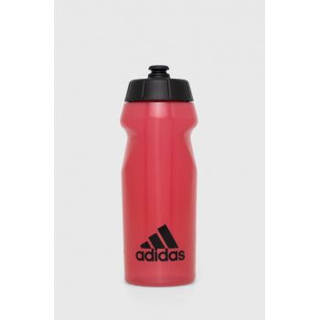 adidas Performance bidon apă 0,5l culoarea roșu HT3524