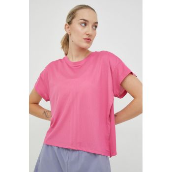 Adidas Performance tricou de antrenament HIIT Quickburn culoarea roz