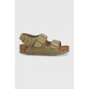 Birkenstock sandale copii Milano culoarea verde de firma originale